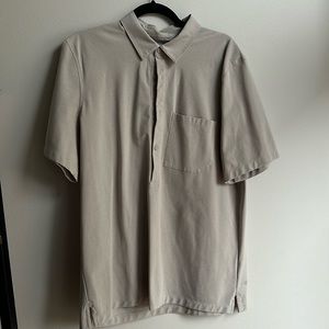Lululemon short sleeve button polo shirt